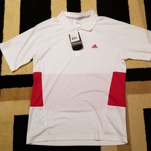 NWT Adidas Team Polo White